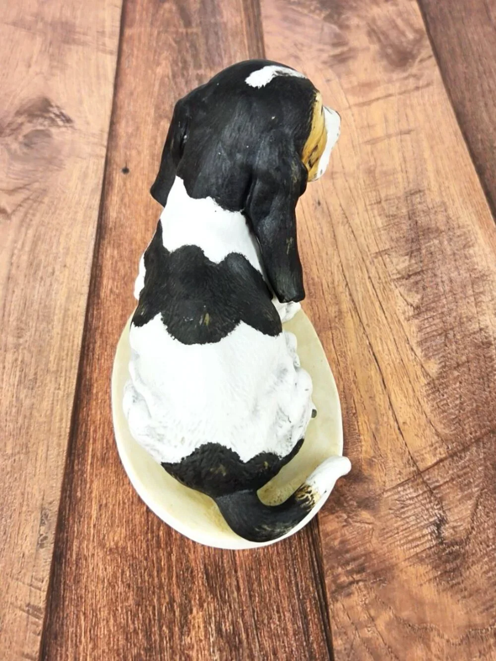 1983 Homco Masterpiece Porcelain Hand Painted Bassett Hound Pup 6